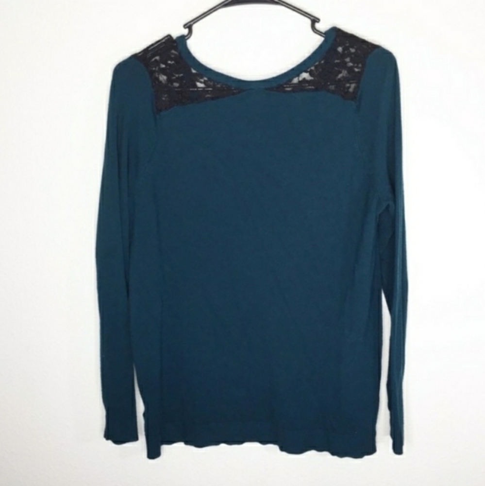 Sexy Lace Inset Sweater - Picture 2 of 2